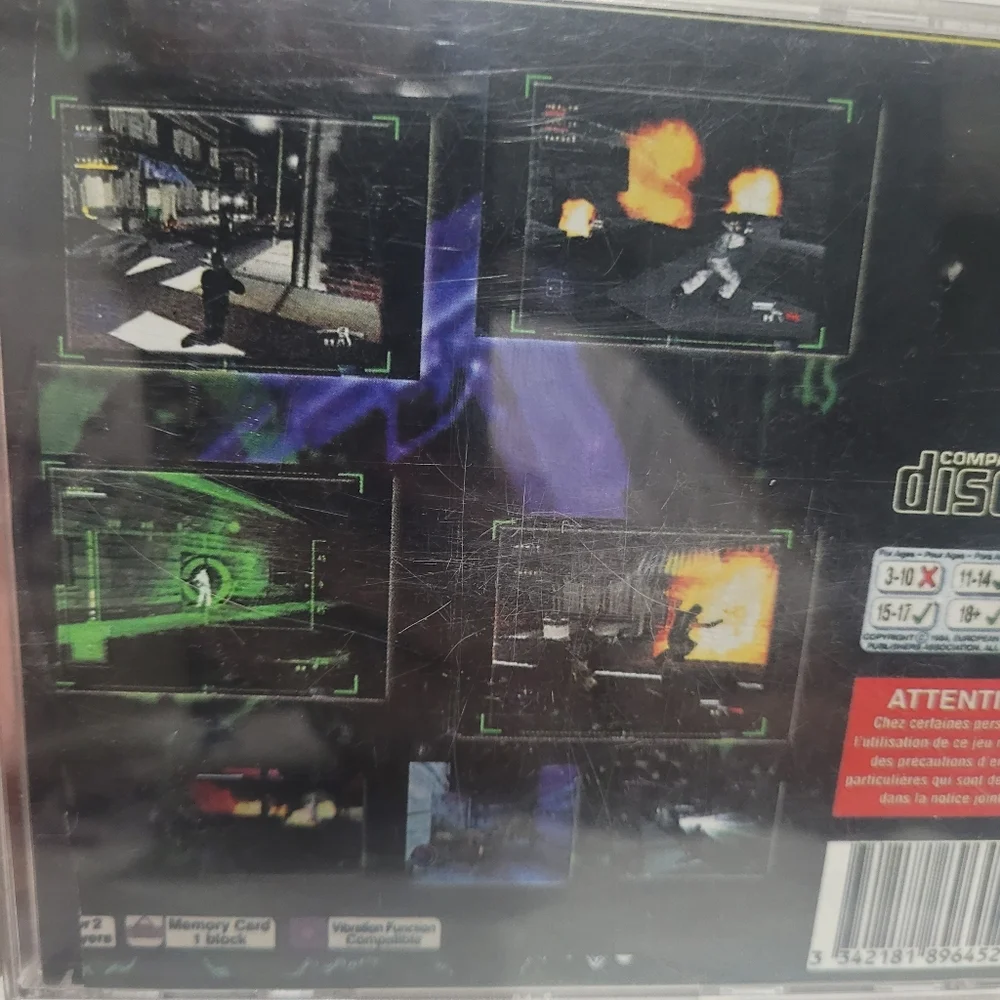 Syphon Filter Video Game Sony Playstation 1 PS1 Vintage Shooter Fighter